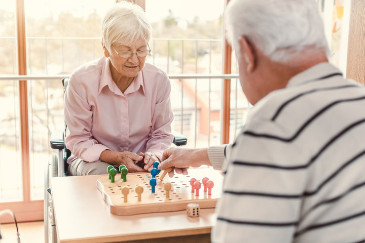 residents playing chess