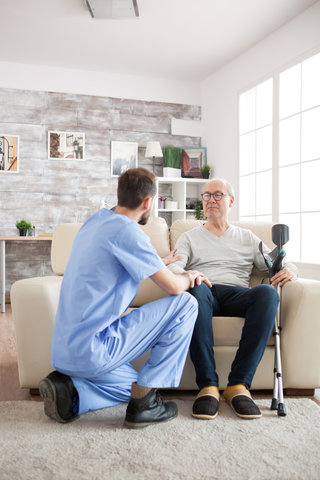resident with nurse