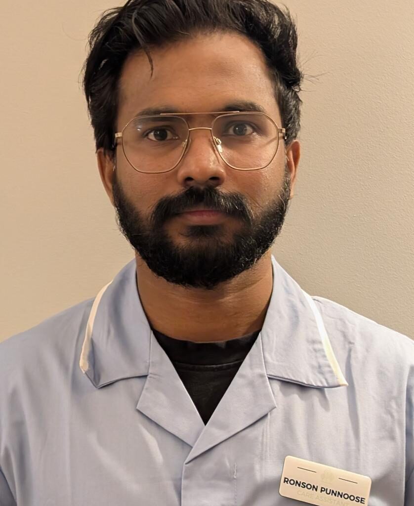 Ronson Punnoose Care Assistant staff photo
